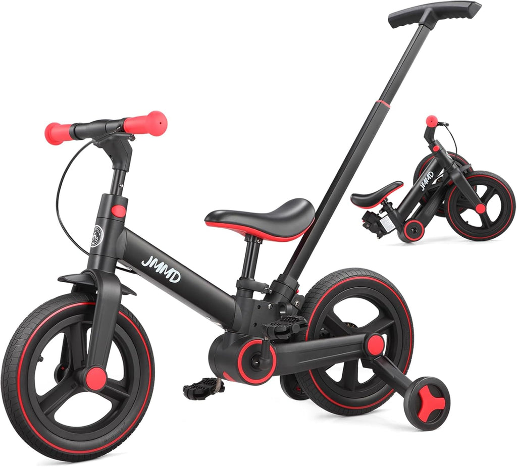 6 in 1 Toddler Bike with Push Handle for Kids