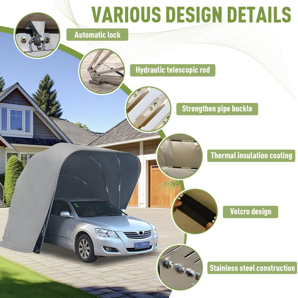 Semi-Automatic Mobile Carport
