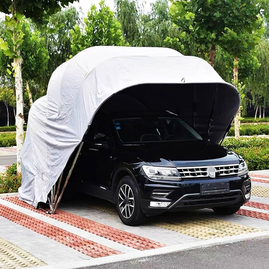 Semi-Automatic Mobile Carport