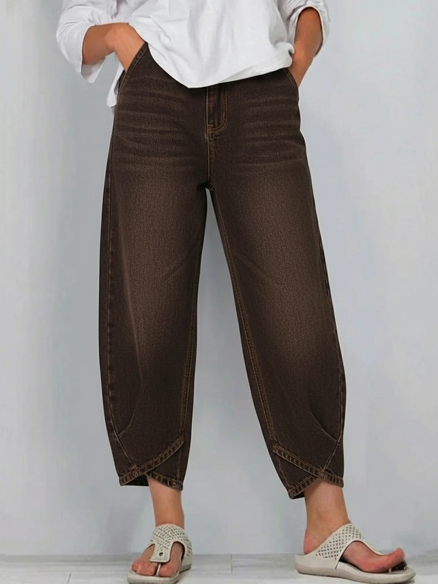 New Arrivals🔥 Women's Casual Simple Denim Cotton Pants