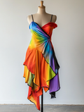 Irregular dress for vacation or daily wear 9c79