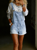 Women's Leisure Vacation Denim Overalls