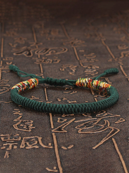 Japanese Vintage Hand-woven Color Clash Bracelet