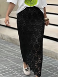 Women's Elegant Hollow-out Lace Slim-fit Skirt