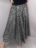 Elegant Sparkling Umbrella-shaped Skirt